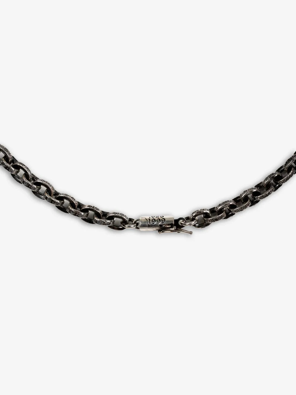 Chrome Hearts Silver Paper Chain Necklace, 30 inches (approx. 76 cm)