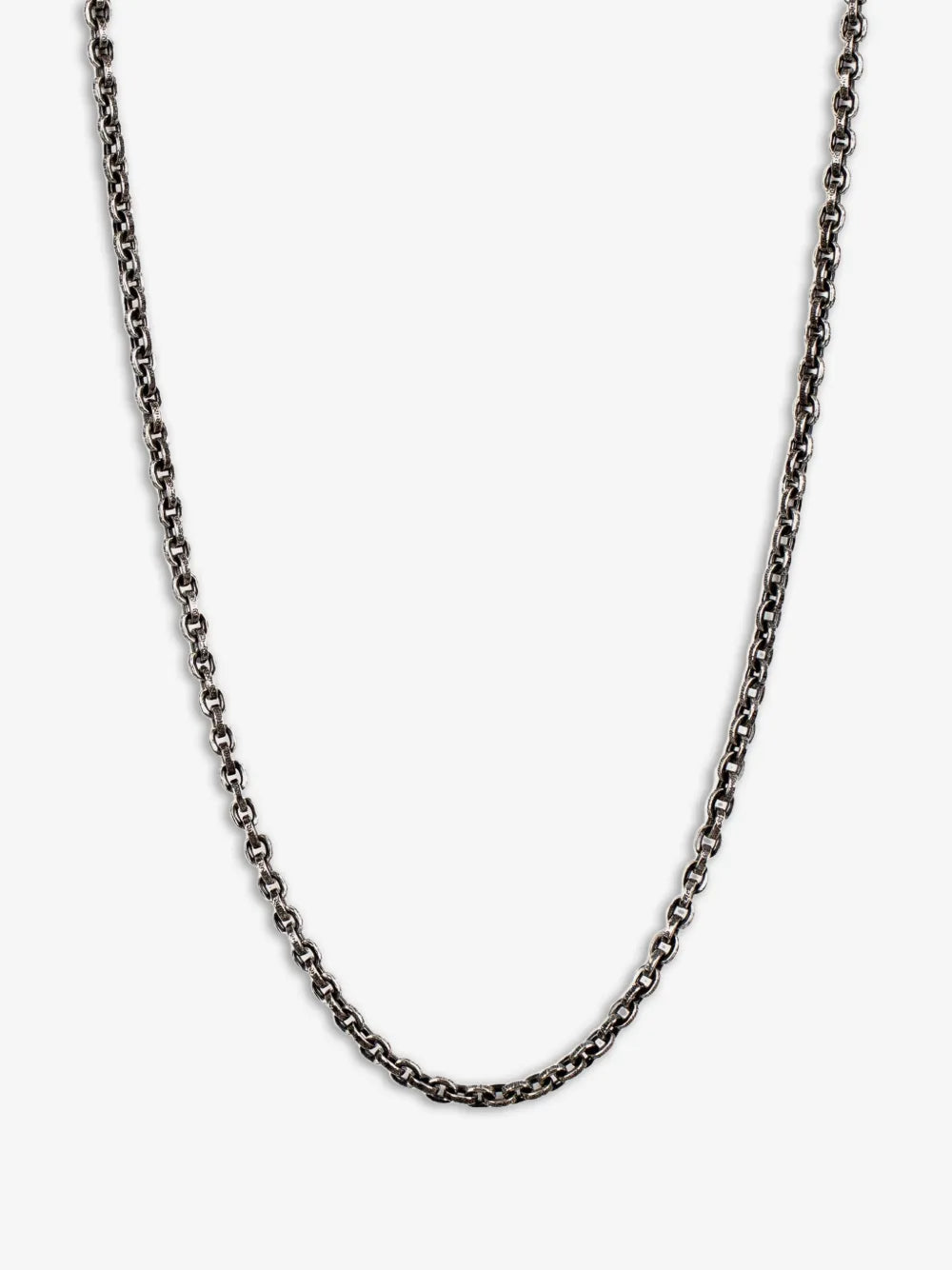Chrome Hearts Silver Paper Chain Necklace, 30 inches (approx. 76 cm)