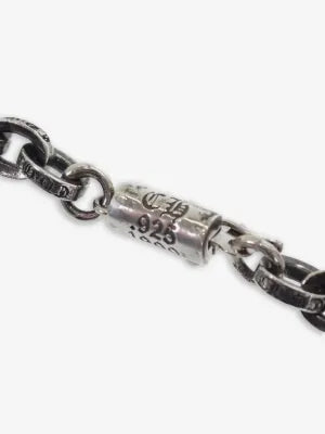 Chrome Hearts Silver Paper Chain Necklace, 30 inches (approx. 76 cm)