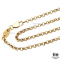Chrome Hearts Necklace, Roll Chain, 22K Gold, 24 inches (approx. 61cm)